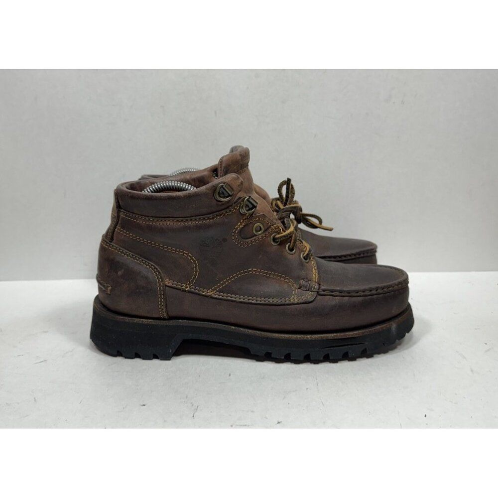 Timberland Chukka Waterproof Boots 34035 Men’s Size 8 Shoes‎ Brown Leather